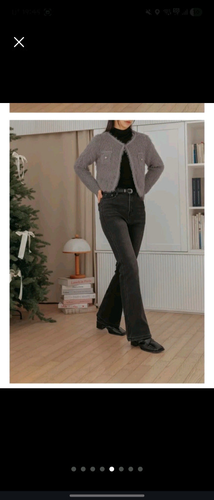 딥그레이 융기모 부츠컷 청바지 L사이즈 - 새상품 이미지