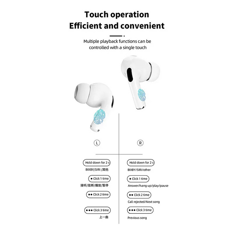 ANC/ENC 스크린 블루투스 이어폰 미개봉--9