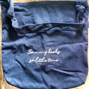 (미사용) 코듀로이 네이비 숄더백 토트백 에코백 가방