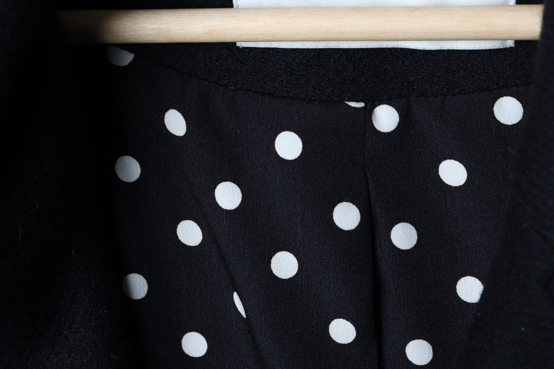 W(F) 마론에디션 코트자켓 더블 블랙 울 키치 이미지