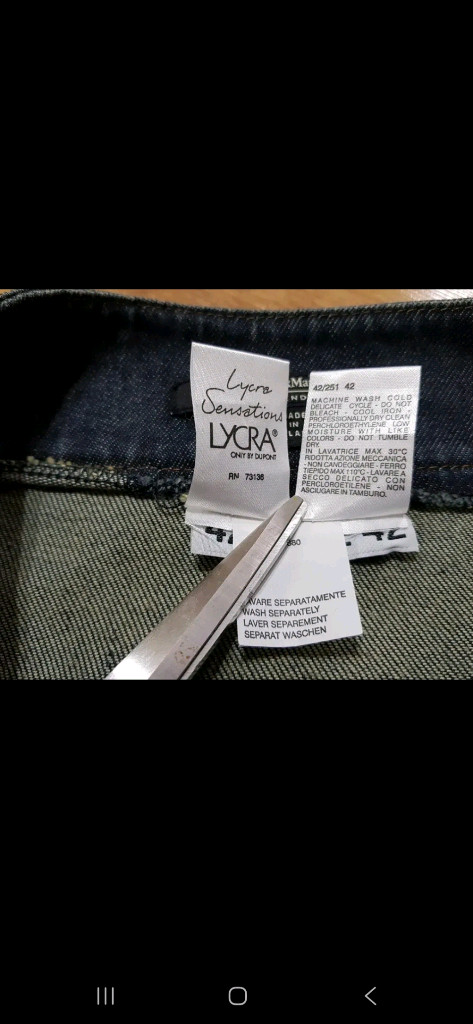 막스마라 고급 데님 스커트--4