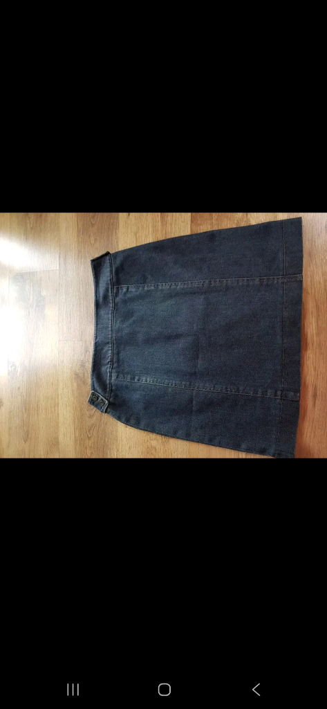 막스마라 고급 데님 스커트--6