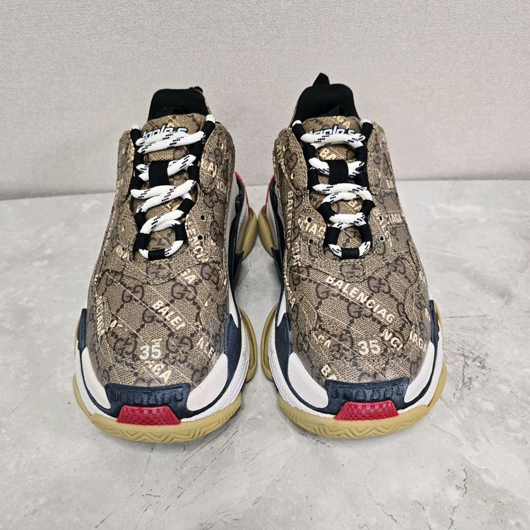 구찌 x 발렌시아가 해커 트리플s 스니커즈 신발 35사이즈 225 230 이미지