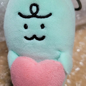 죠르디 하트 인형 키링 이미지