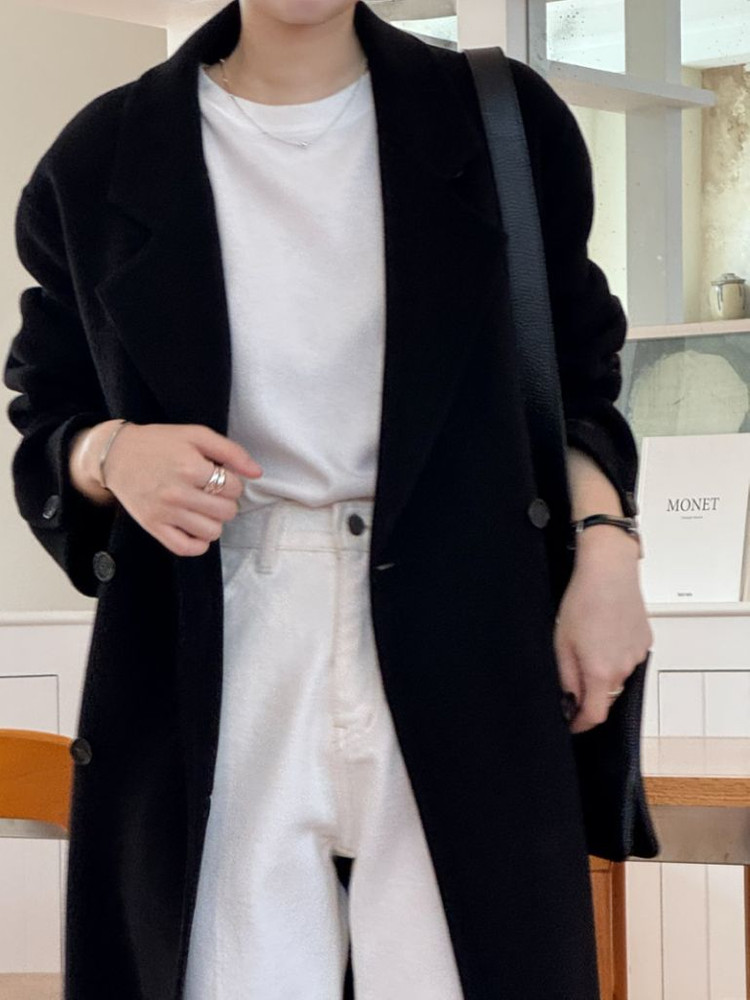 오케이플레이스 5kplace 에디토 코트 블랙 롱기장--2