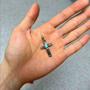 불레또 BULLETTO BP-N08 터키석 크로스 십자가 목걸이