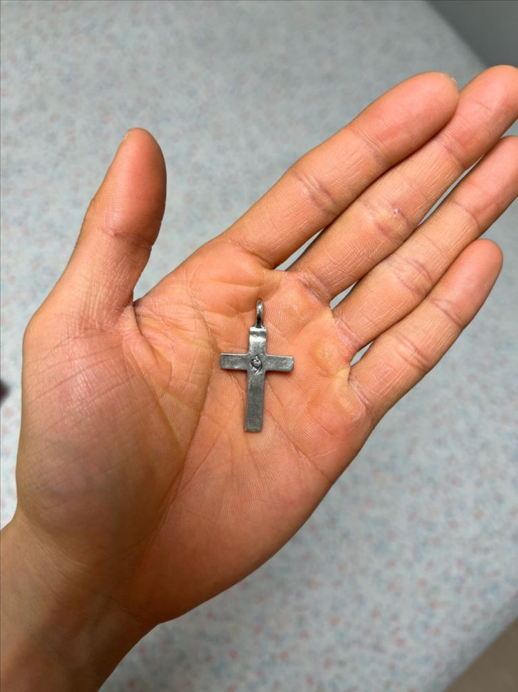 불레또 BULLETTO BP-N08 터키석 크로스 십자가 목걸이--2