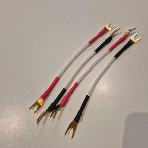 QED (큐이디) Silver Anniversary XT Jumper 말굽 점퍼 케이블 약20cm