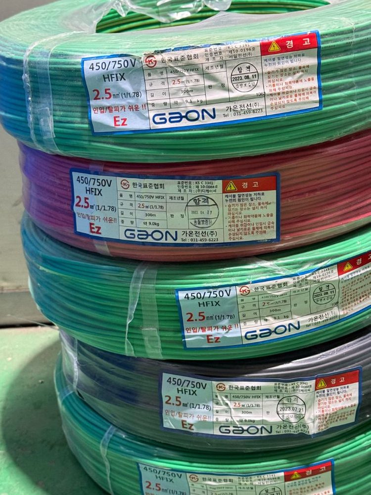 HFIX. 전전(단선) 매입합니다. 2.5sq. 4Sq. 6sq. 연락 많이 주세요 이미지