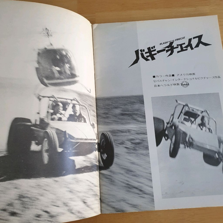 영화 버기체이스 일본영화팜플렛 Flash and the Firecat 플래시앤더파이어캣 로저데이비스 고전영화 이미지