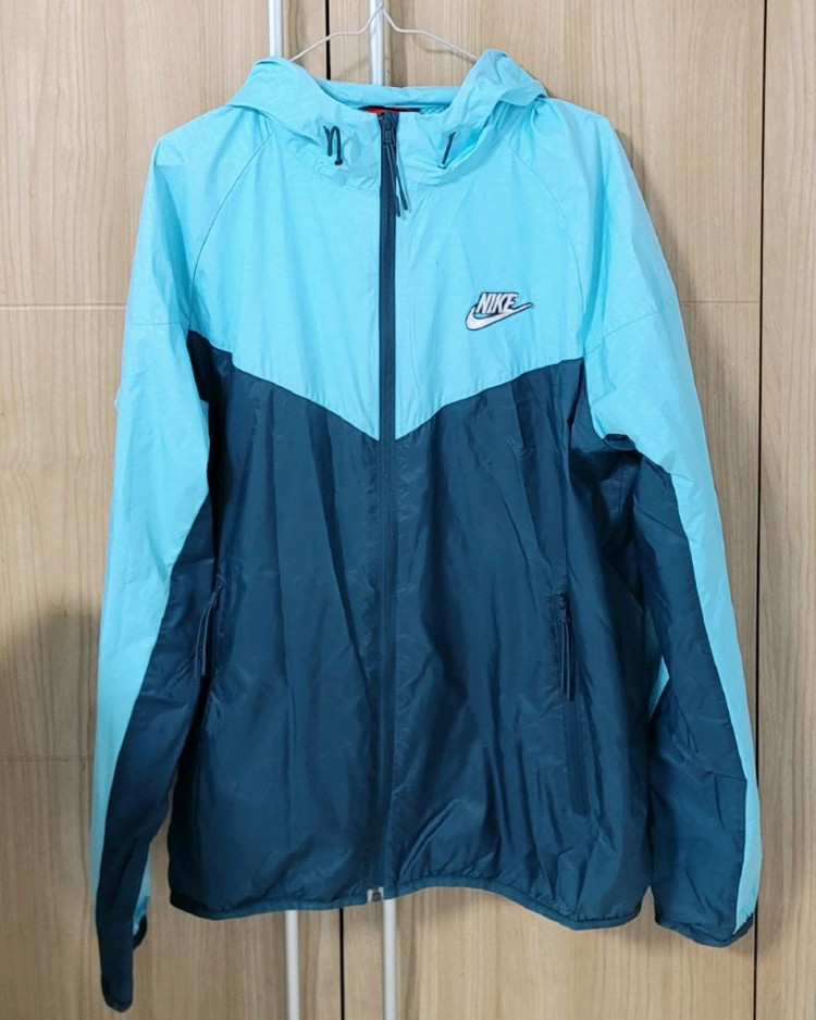 나이키 바람막이 윈드러너 후드자켓 하늘색 남색 스카이블루 민트 파란색 이미지