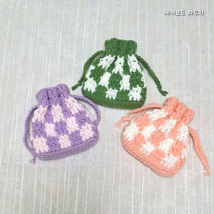 뜨개 에어팟 미니 파우치 10종--4