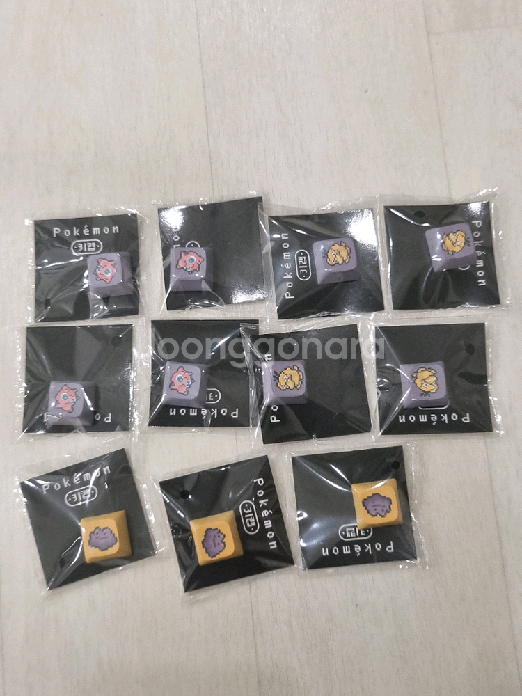 cu 씨유 포켓몬 키캡 메타몽,고라파덕,푸린 개당--0