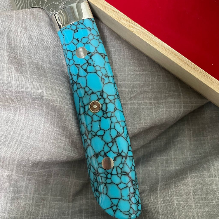 [주방칼]사지 r2 터키석 스지히키(스지히끼) 300--4