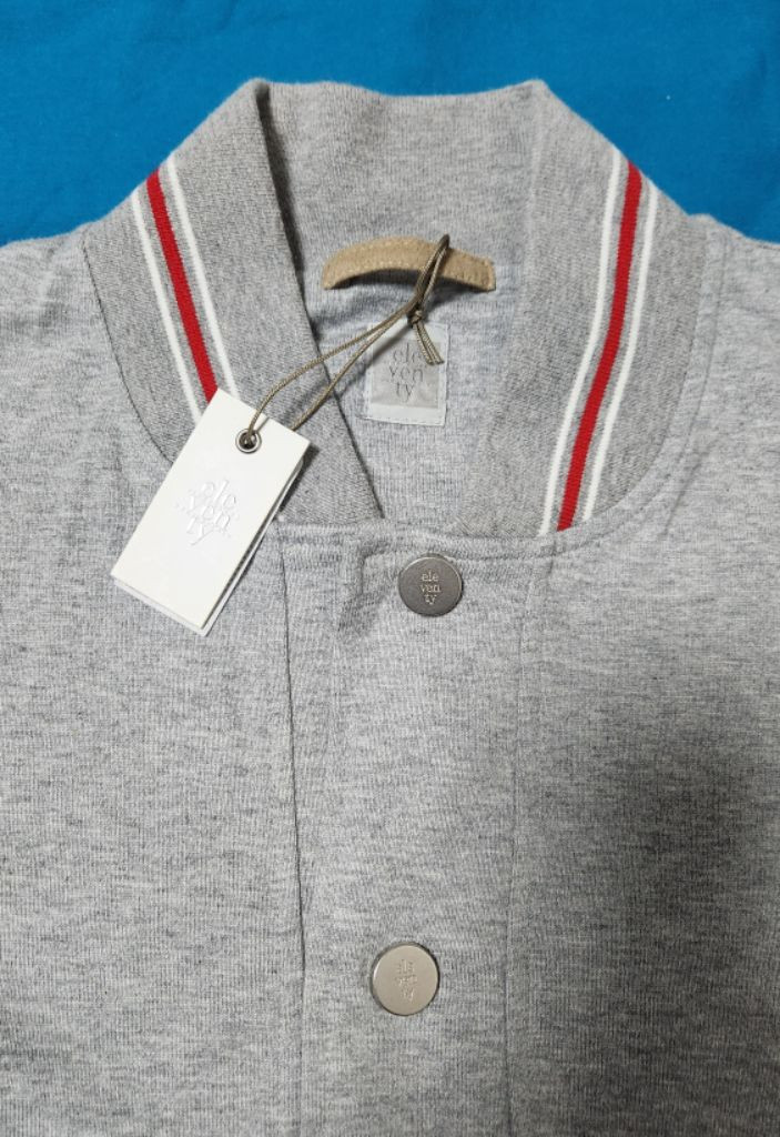 일레븐티 남성 그레이 봄버 캐쥬얼 야구점퍼 979FE0--3