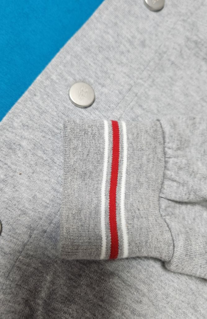 일레븐티 남성 그레이 봄버 캐쥬얼 야구점퍼 979FE0--4