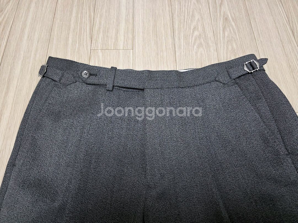 수트서플라이 이토마스 그레이 코버트 울 원 플리츠 팬츠 트라우저 / (PT01 버나드장 사르톨로지 에치젠야 로타 )--2