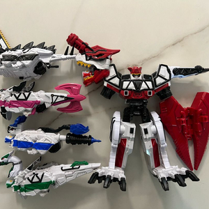 파워레인저DX 다이노포스 브레이브 티라노킹 캐논티라, 스테고톱, 포크케라, 파라사이저, 렙터엑스 풀세트 판매해요