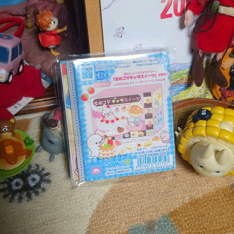 [일본정품] 고전 마메고마 메모지 이미지