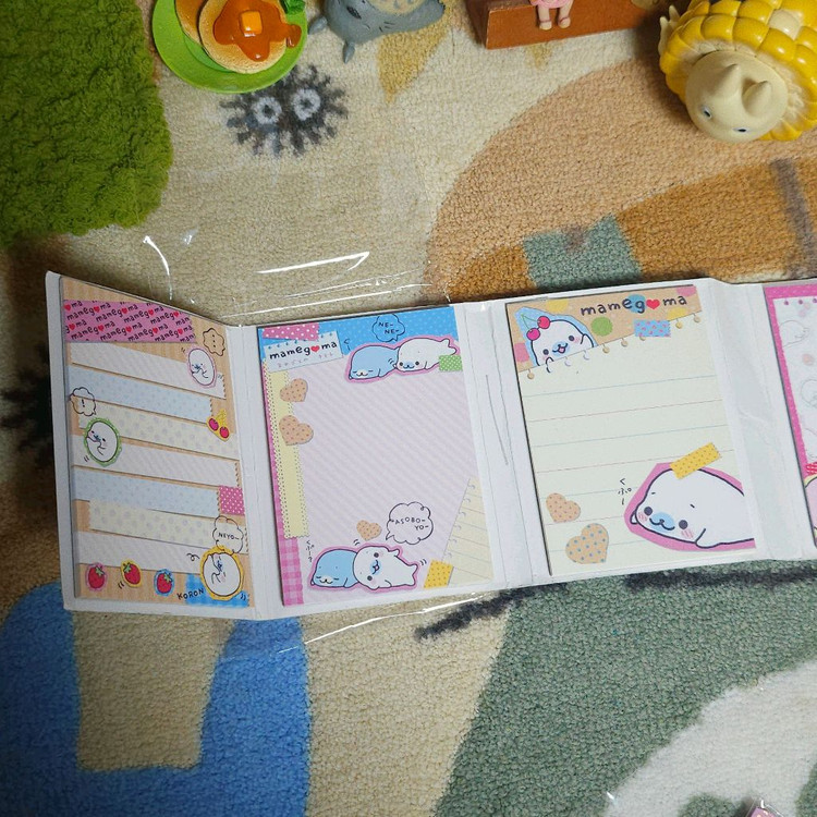 [일본정품] 고전 마메고마 메모지 이미지