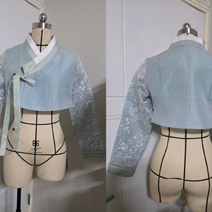 M~L (55~66) 옥색 민트색 여자 한복 상의 저고리