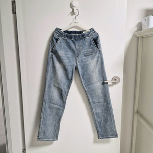 S/후아유 밴딩 데님팬츠-라이트인디고