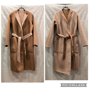 거의새거) 고비 캐시미어 100% 핸드메이드 리버시블 코트 42/XS(44~55) 이미지