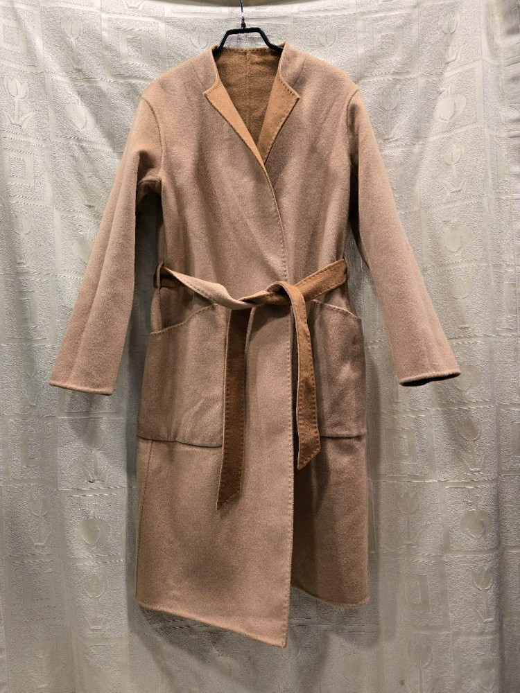 거의새거) 고비 캐시미어 100% 핸드메이드 리버시블 코트 42/XS(44~55) 이미지