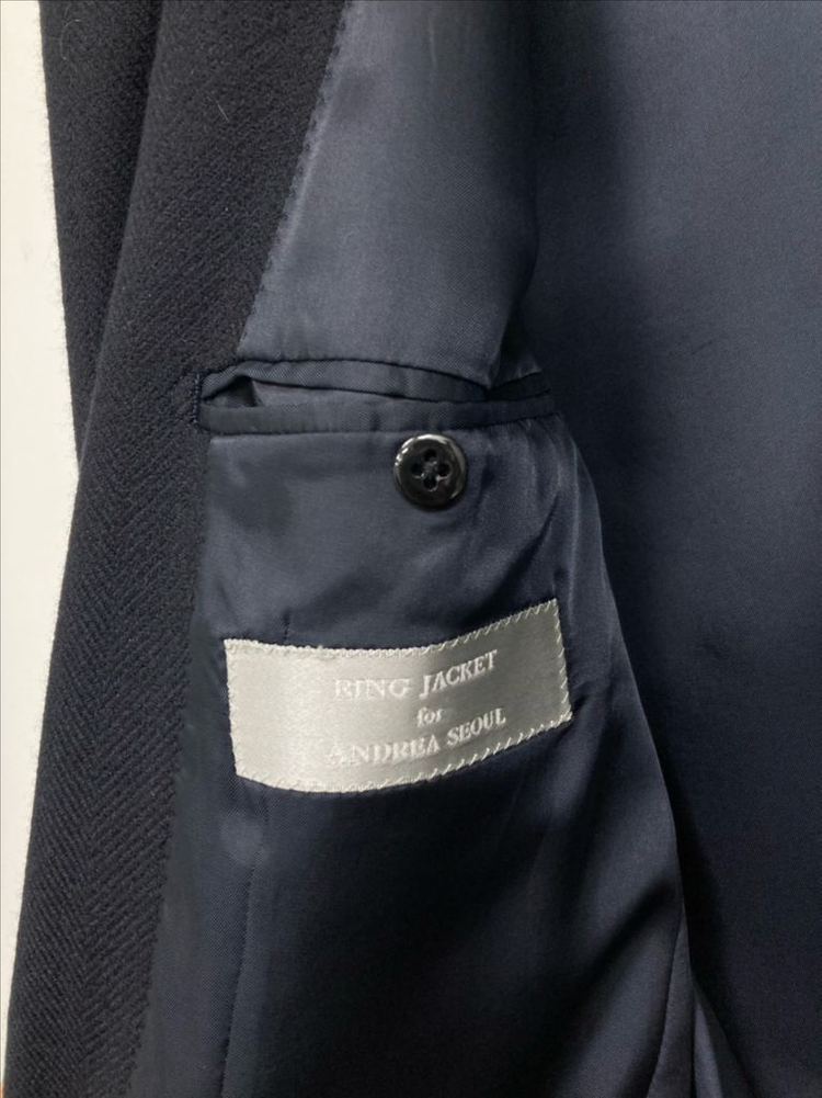 안드레아서울 링자켓 네이비 코트 44사이즈--4