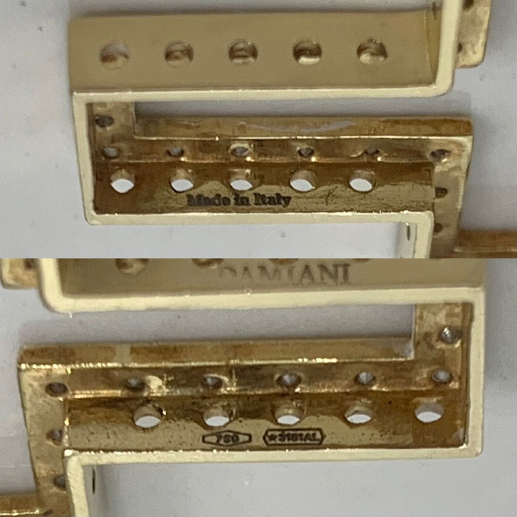 [L]다미아니 벨에포크 펜던트 옐로우골드 다이아 목걸이 라지사이즈 이미지