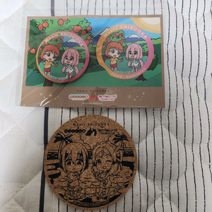 러브라이브 선샤인 유루캠 콜라보 Meets SHIZUOKA 캔뱃지 (스티커 포함) 코스터 세트 이미지