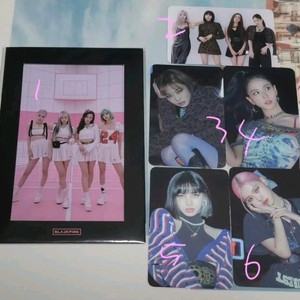 블랙핑크 블핑 5주년 4+1 포토북 한정판 제니 지수 리사 로제 공식 특전 포토카드 포카 엽서 이미지