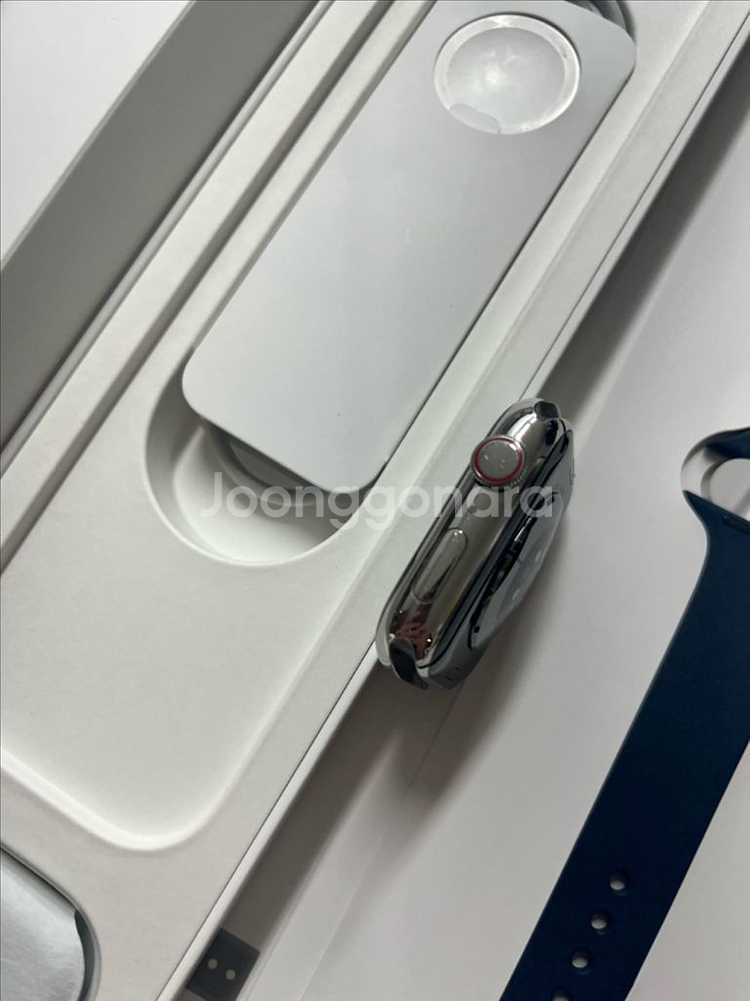 애플워치8스테인리스 45mm 실버 SSS급--2