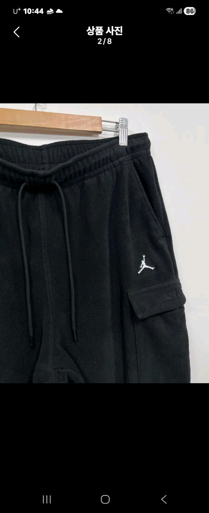 나이키 조던 xl (32-34) 기모 후리스 카고조거팬츠 트레이닝--2