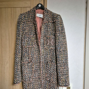 DEWL 듀엘 트위드 코트 55사이즈