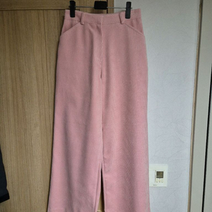 새상품) 브론 핑크 와이드 코듀로이 팬츠