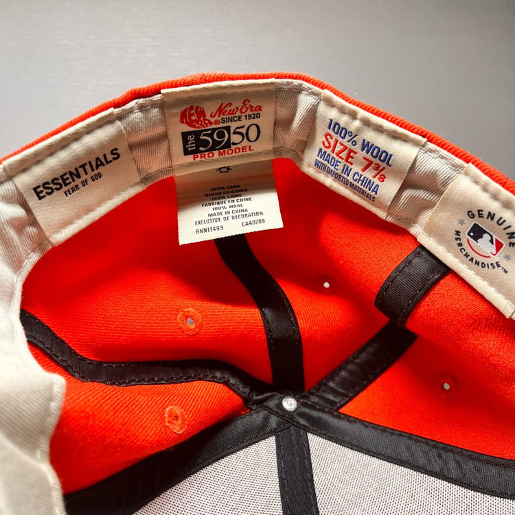피어오브갓 뉴에라 오렌지 캡 모자--1