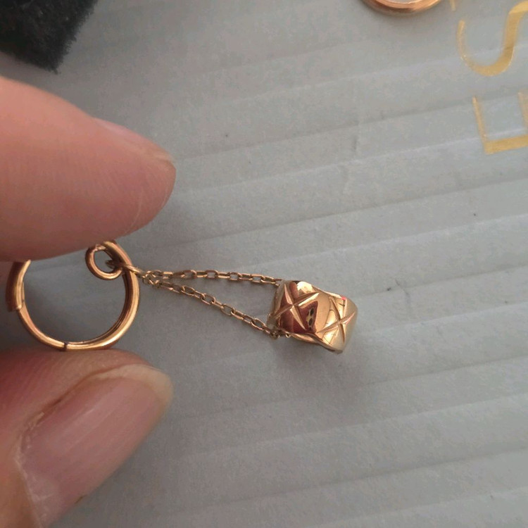 18k핑크골드 귀걸이--6