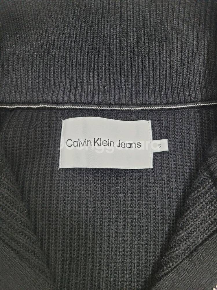 캘빈클라인 23FW 하프 집업 니트 스웨트 / 남 S (95) 블랙--7
