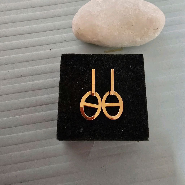 18k핑크골드 귀걸이--1