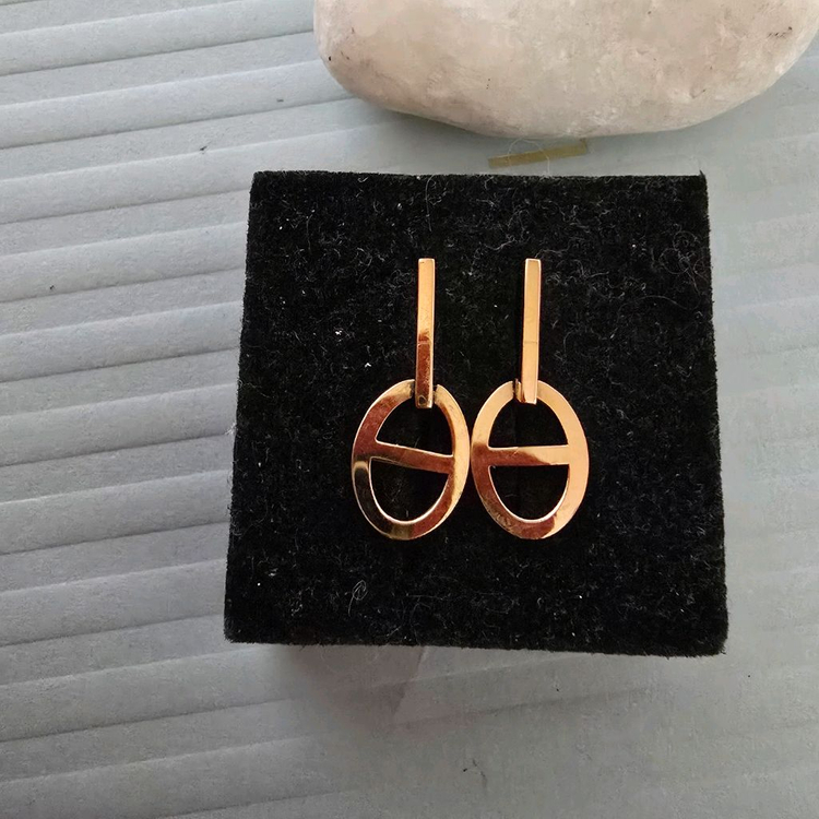 18k핑크골드 귀걸이--4