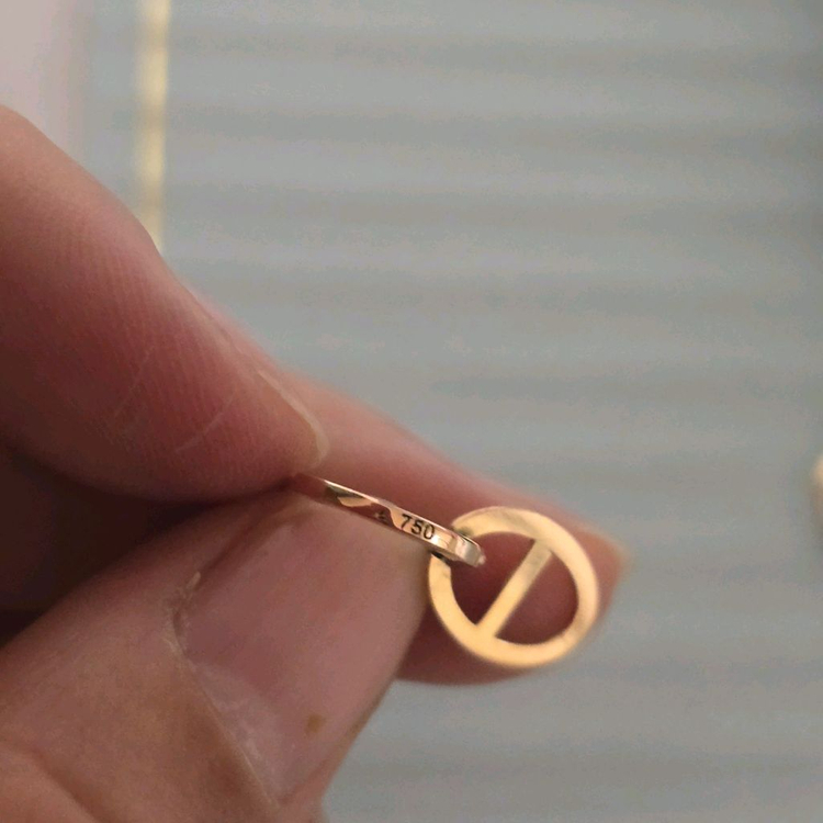 18k핑크골드 귀걸이--7