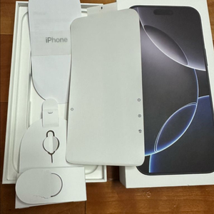 아이폰박스 아이폰16프로맥스 블랙티타늄 256기가 빈박스