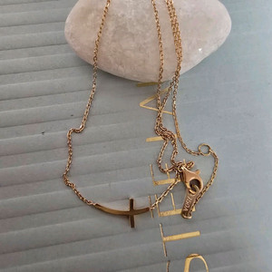 18k핑크골드 가는 데일리 목걸이