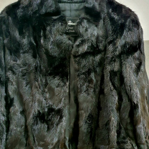 진도 끌레베 블랙 밍크 코트