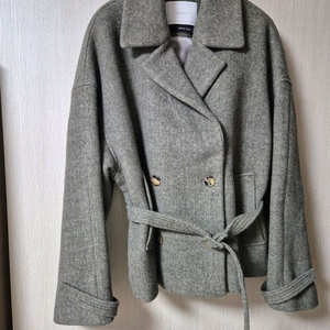 RE RHEE 리이 하프코트 숏자켓 벨트코트 메리노울 자켓 66