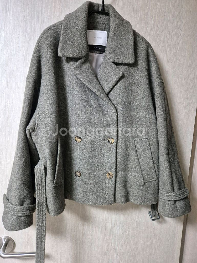 RE RHEE 리이 하프코트 숏자켓 벨트코트 메리노울 자켓 66--2