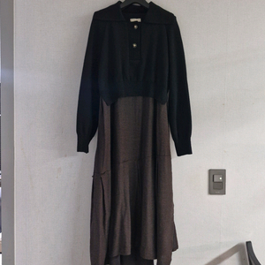 SJSJ 니트 카라 원피스