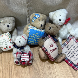 빈티지 보이즈베어 퀼트 곰인형 테디베어 인형 모음 5마리 일괄