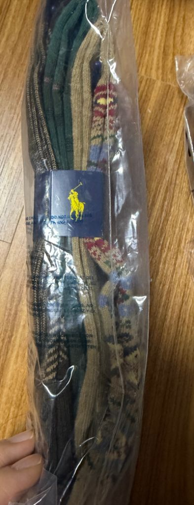 폴로 랄프로렌 패턴 양말 3팩 새제품--2